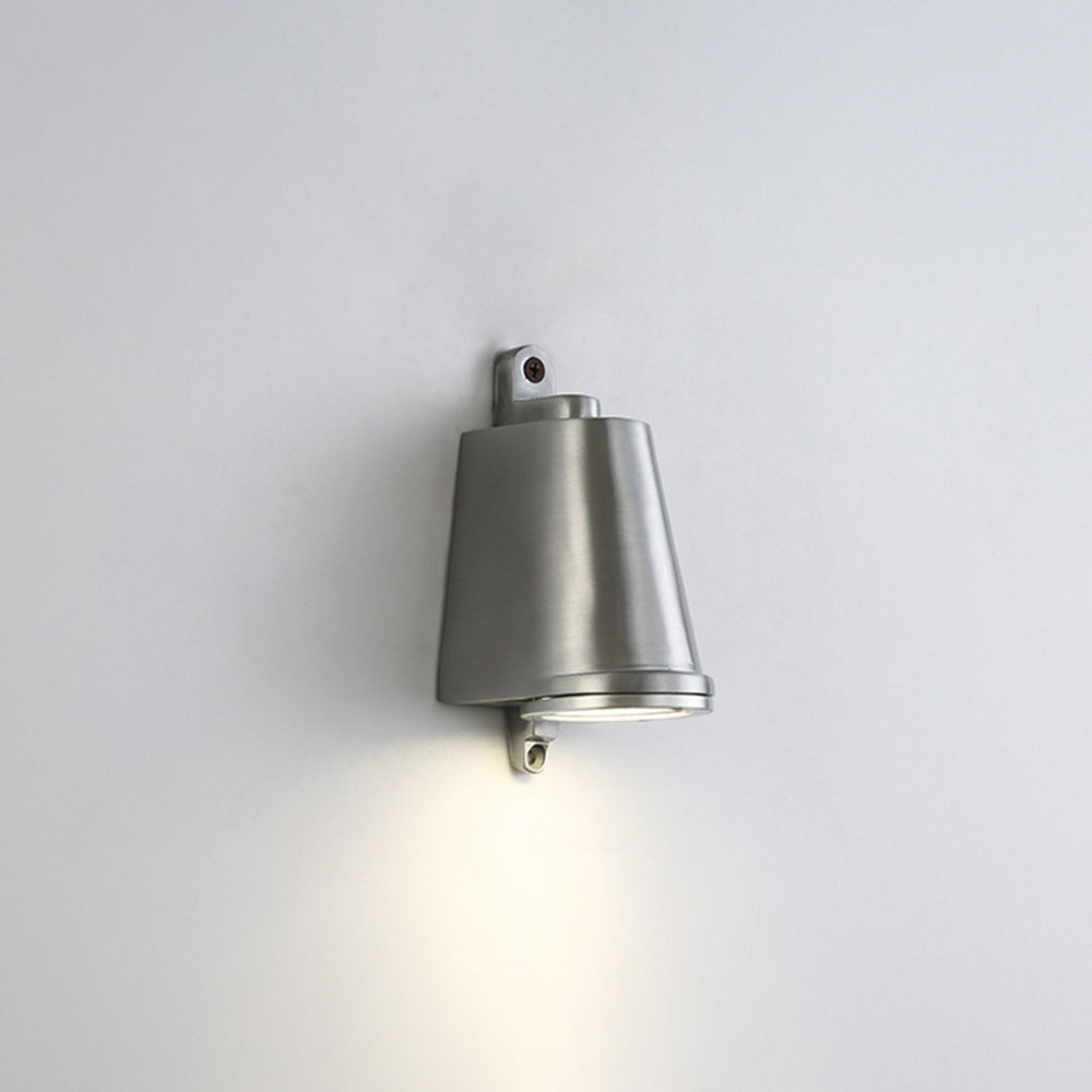 Ray Industrial Metal Bell Shaped Indoor Wall Lamp, Black/Grey/Coppery/Aluminum | Fioriscas