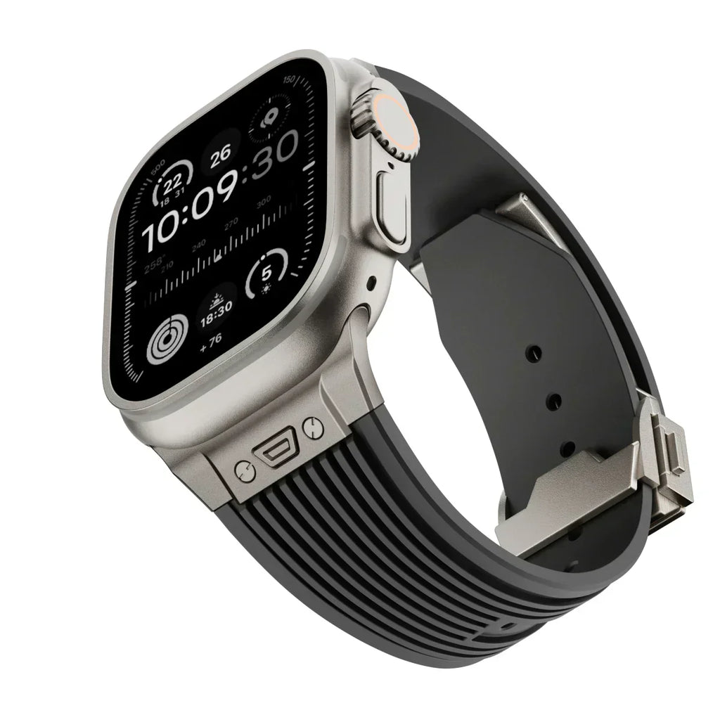 Silicone Watch Band for Apple Watch 44-49mm, NovaFlex Adjustable Strap