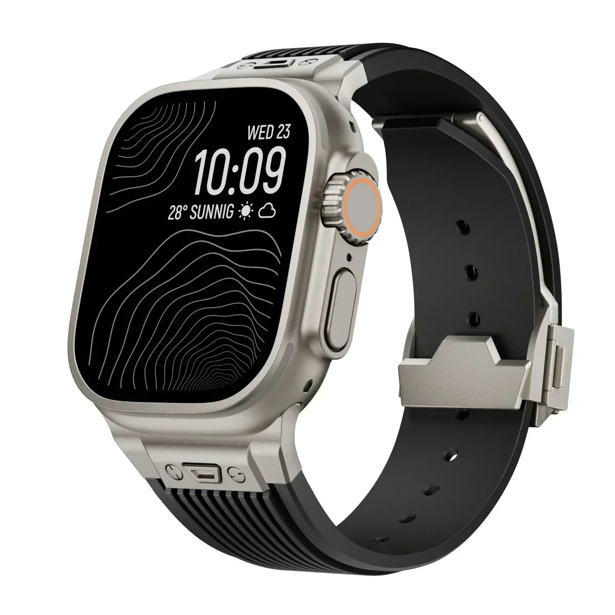 Silicone Watch Band for Apple Watch 44-49mm, NovaFlex Adjustable Strap