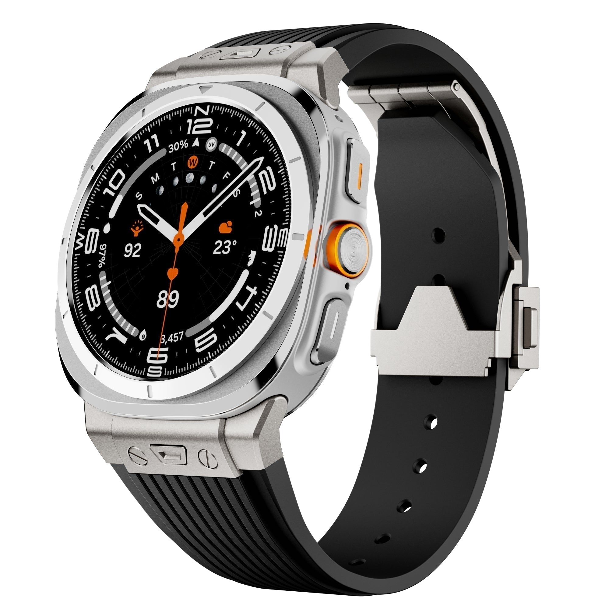 Curea din silicon pentru Samsung Watch Ultra, curea ajustabilă Kirrea cu cataramă