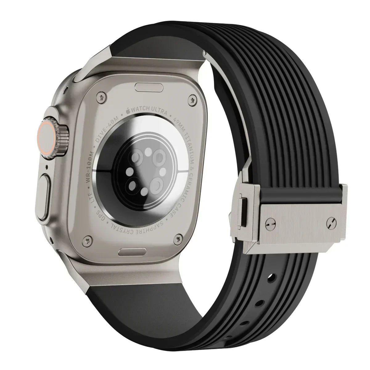 Silicone Watch Band for Apple Watch 44-49mm, NovaFlex Adjustable Strap