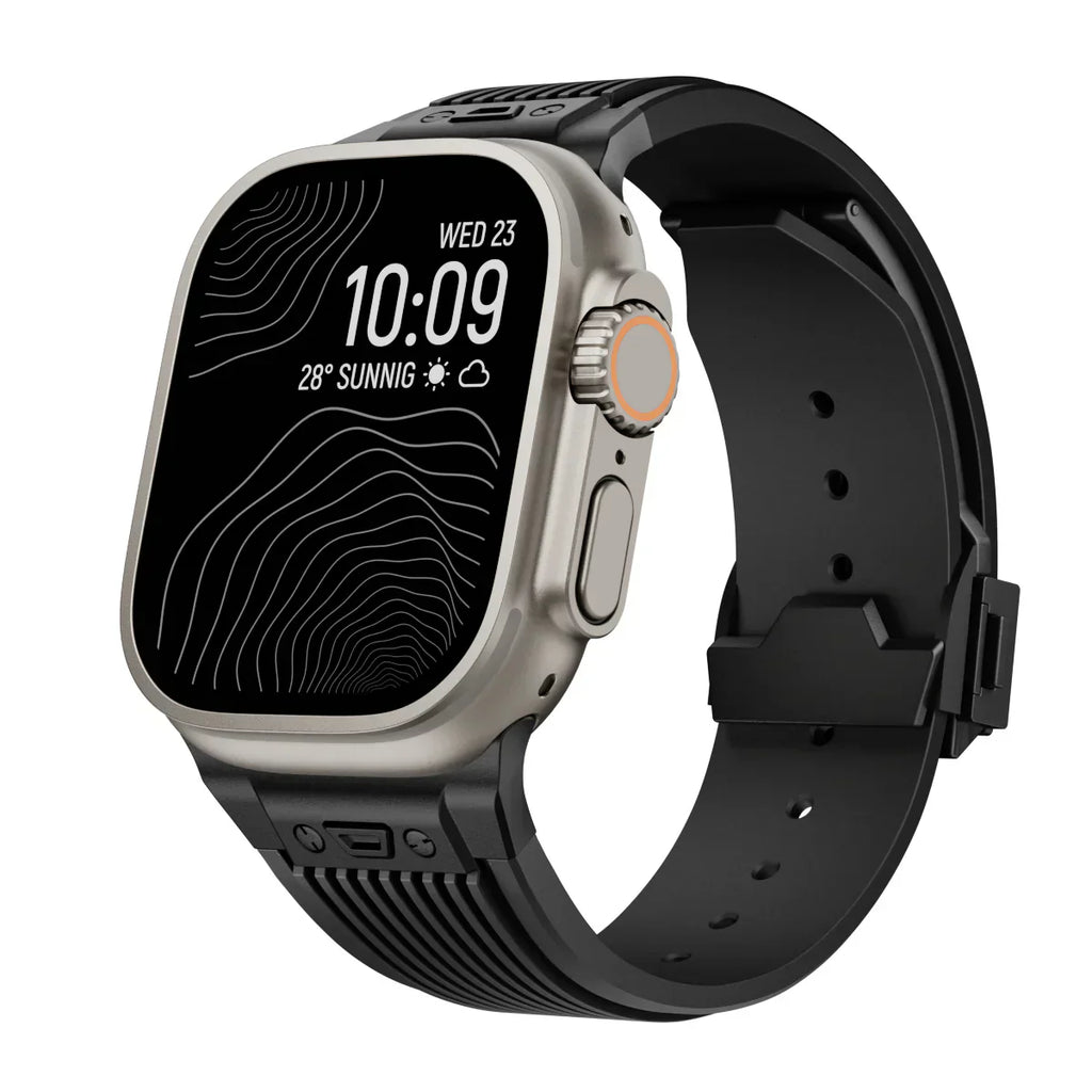 Silicone Watch Band for Apple Watch 44-49mm, NovaFlex Adjustable Strap