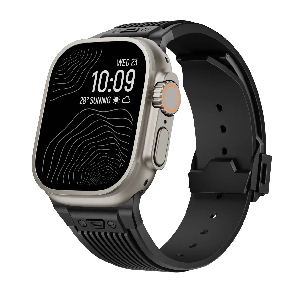 Silicone Watch Band for Apple Watch 44-49mm, NovaFlex Adjustable Strap