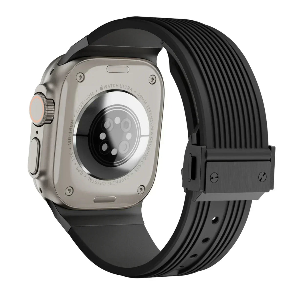Silicone Watch Band for Apple Watch 44-49mm, NovaFlex Adjustable Strap