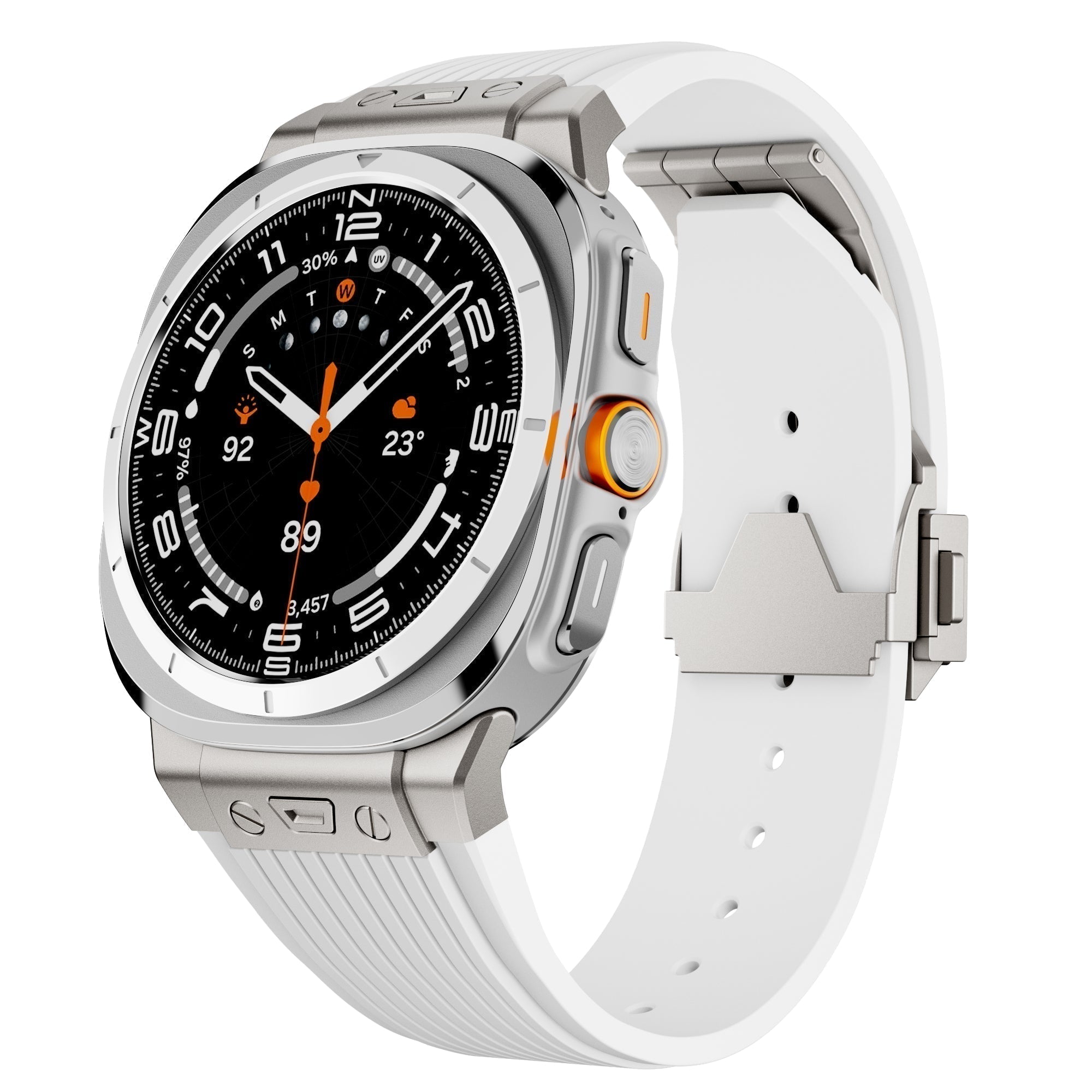 Curea din silicon pentru Samsung Watch Ultra, curea ajustabilă Kirrea cu cataramă
