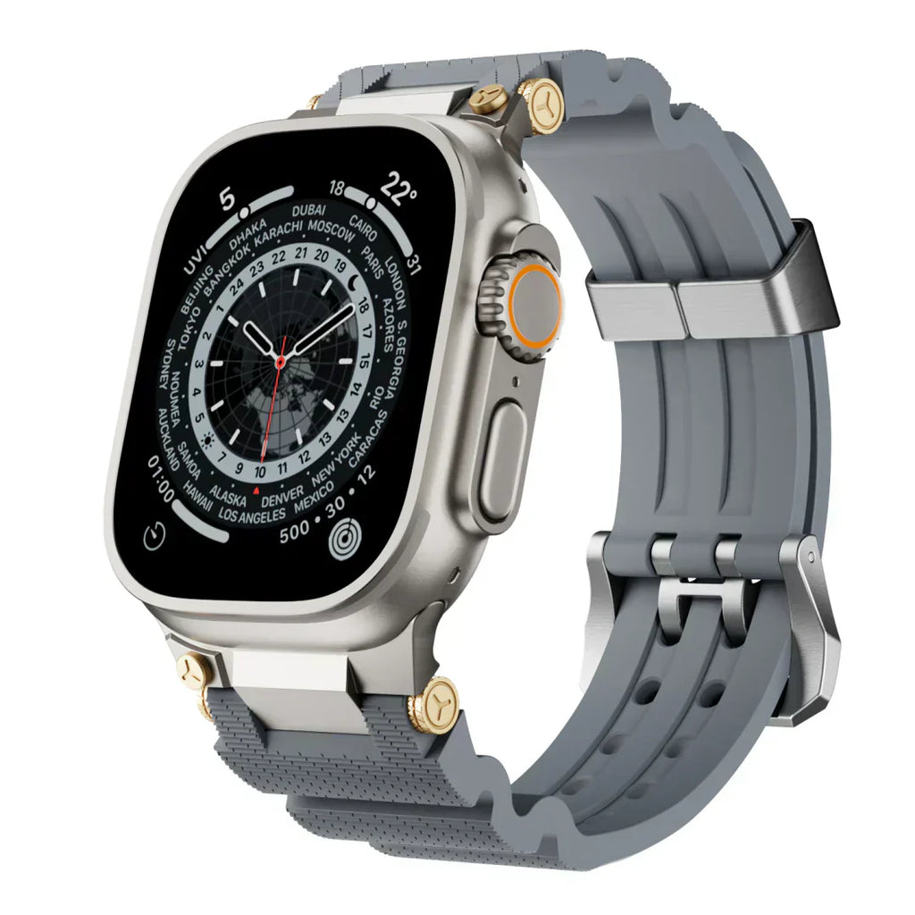 Apple Watch-armband, ArloGear ventilerat silikonband med spänne i stål