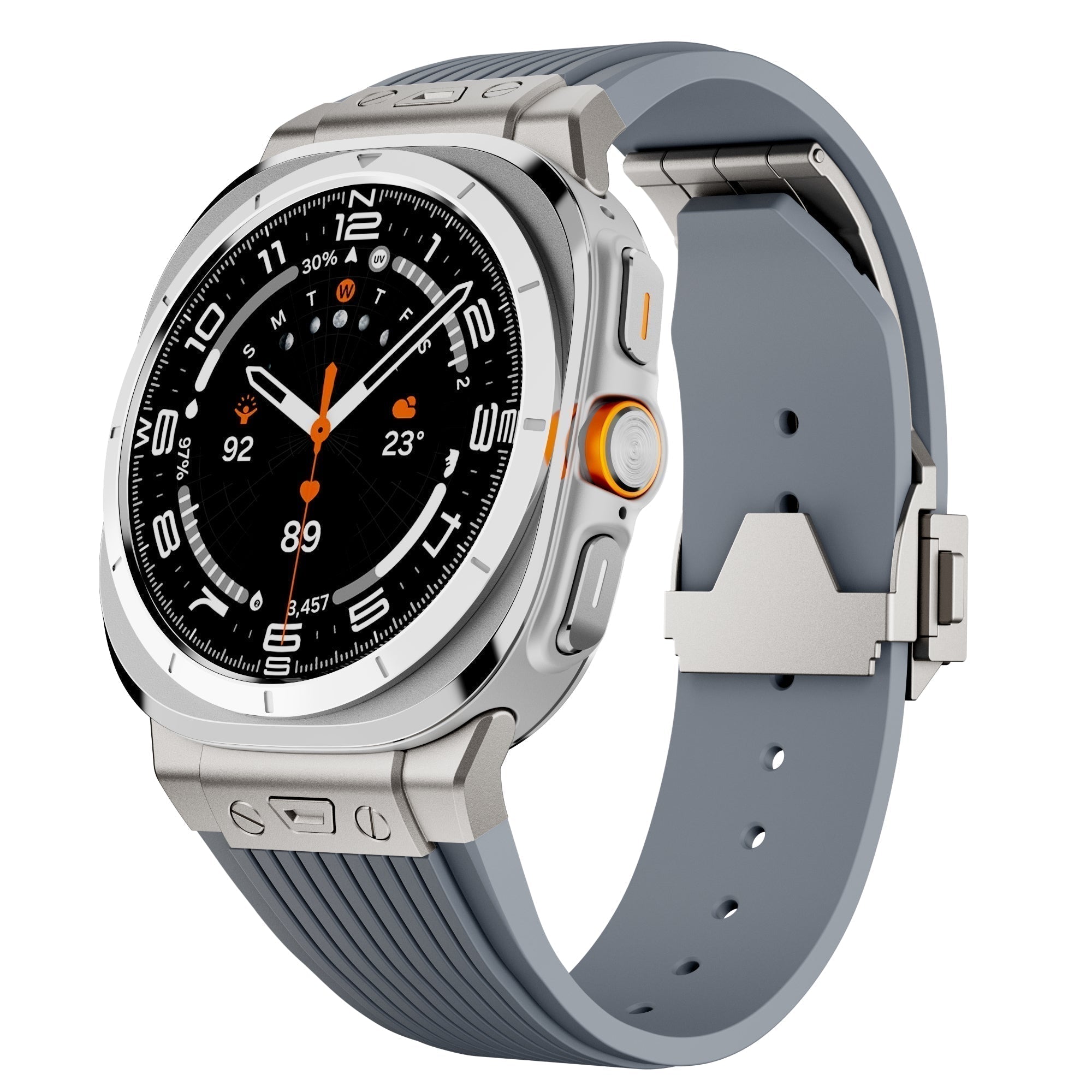 Curea din silicon pentru Samsung Watch Ultra, curea ajustabilă Kirrea cu cataramă