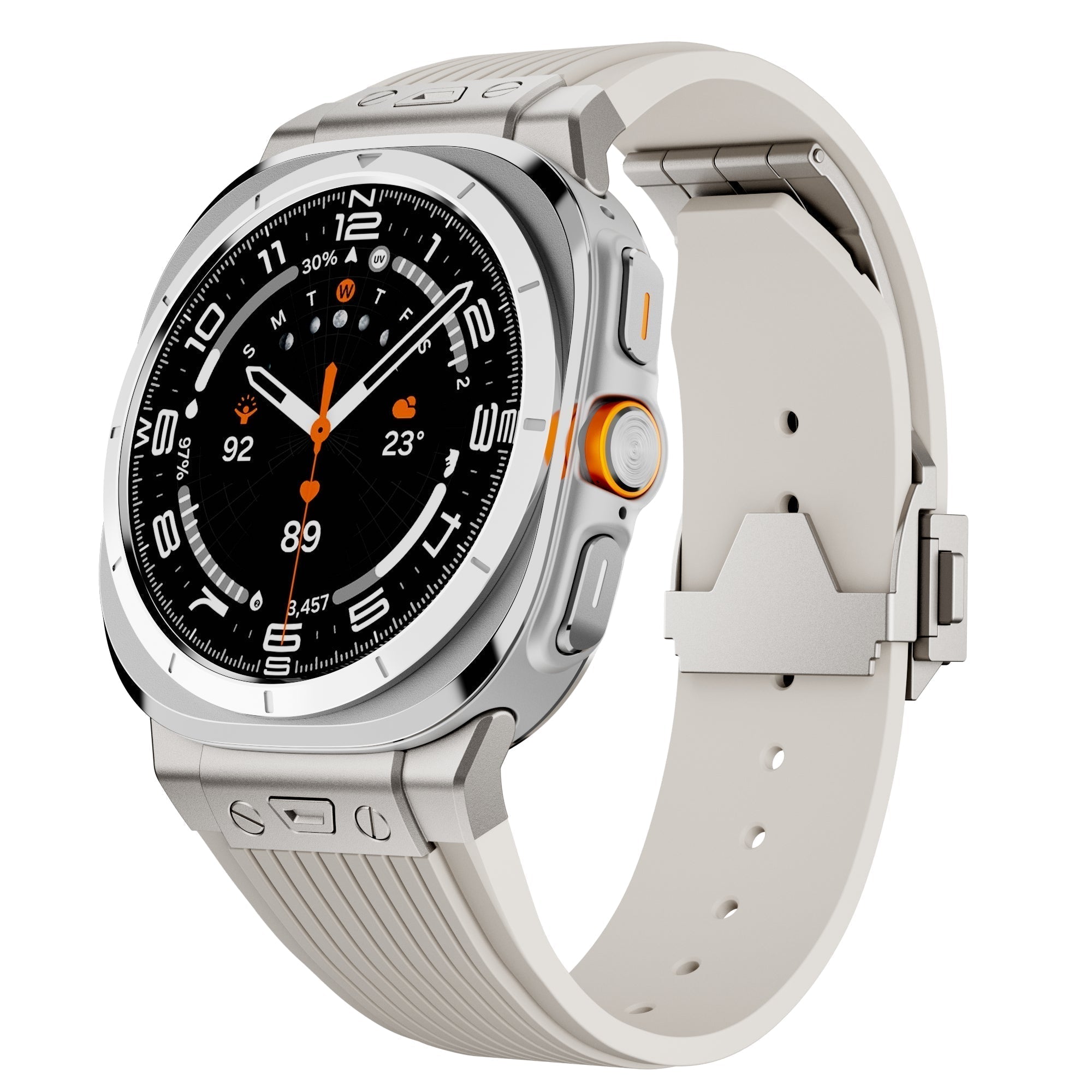 Curea din silicon pentru Samsung Watch Ultra, curea ajustabilă Kirrea cu cataramă