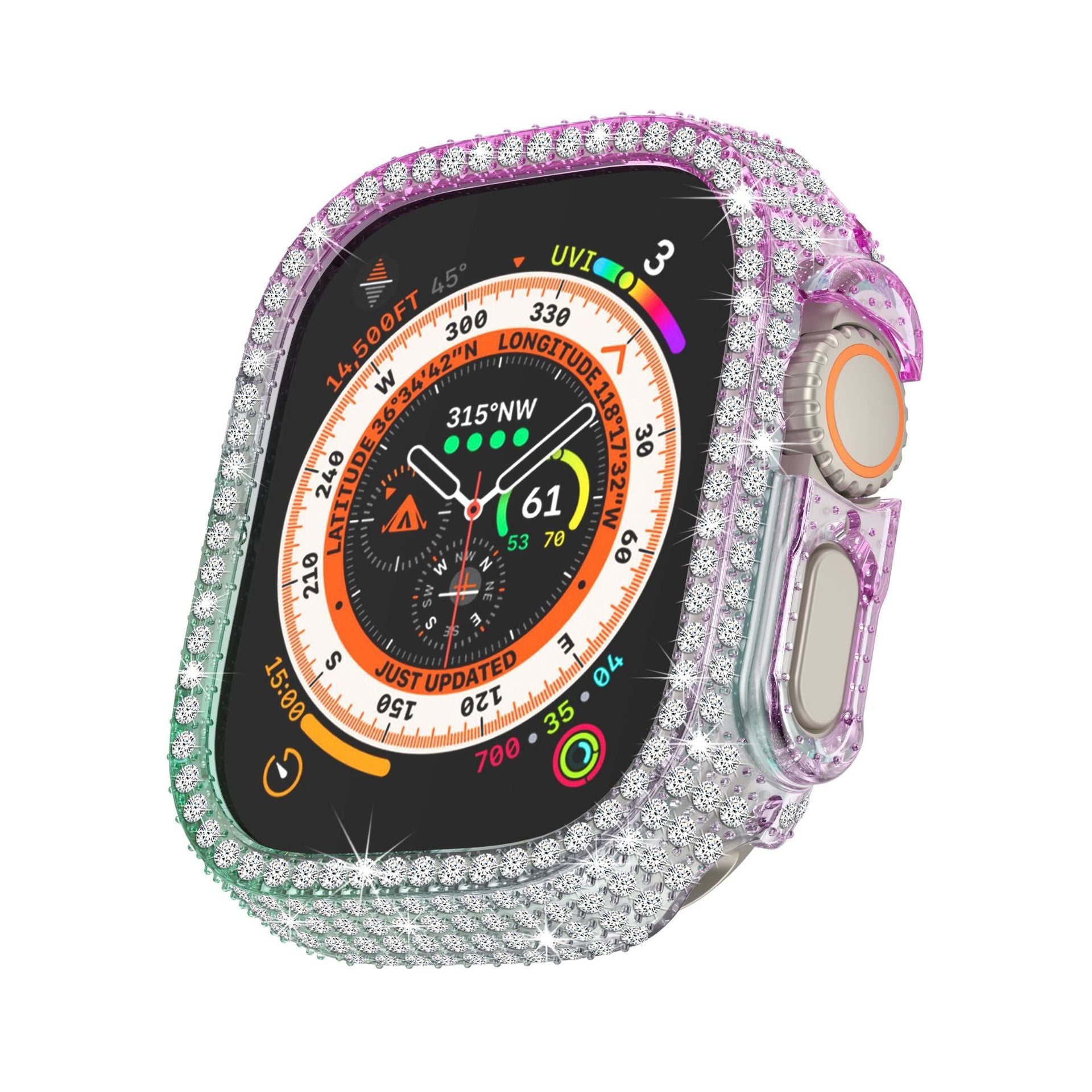 Diamond Apple Watch Ultra Case With Screen Shield — LuxeGuard