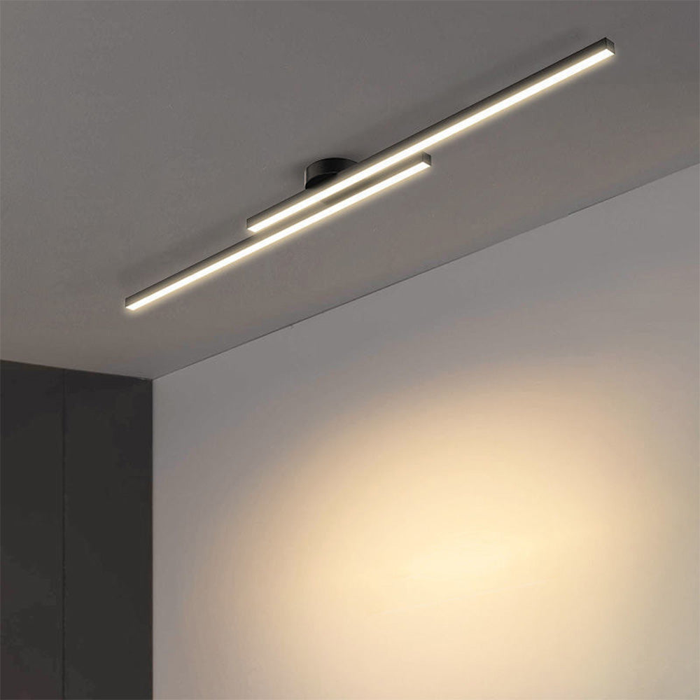 Plafoniera LED ultrasottile semipiatta in alluminio, LumenVale