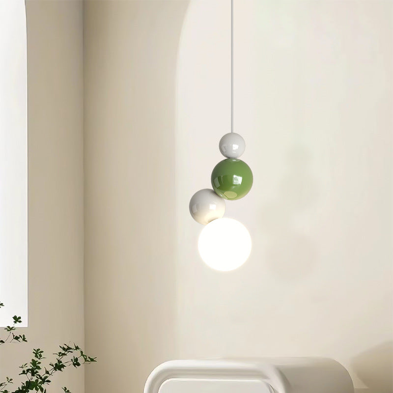 Valentina Modern LED Pendant Light White Metal Bedroom Living Room | Fioriscas