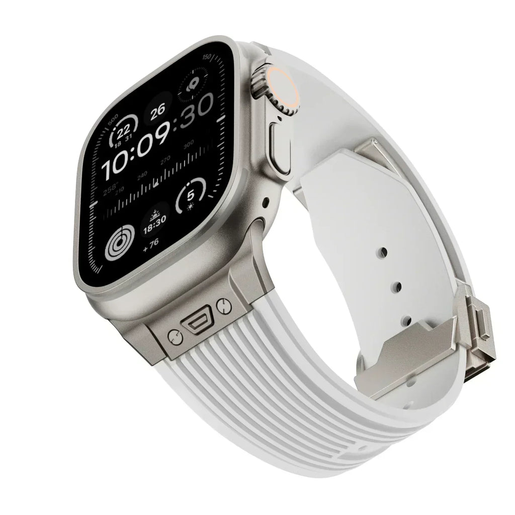 Silicone Watch Band for Apple Watch 44-49mm, NovaFlex Adjustable Strap
