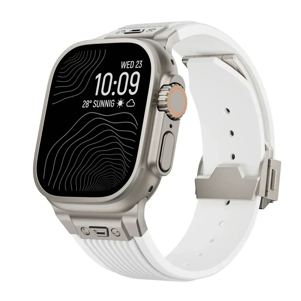 Silicone Watch Band for Apple Watch 44-49mm, NovaFlex Adjustable Strap