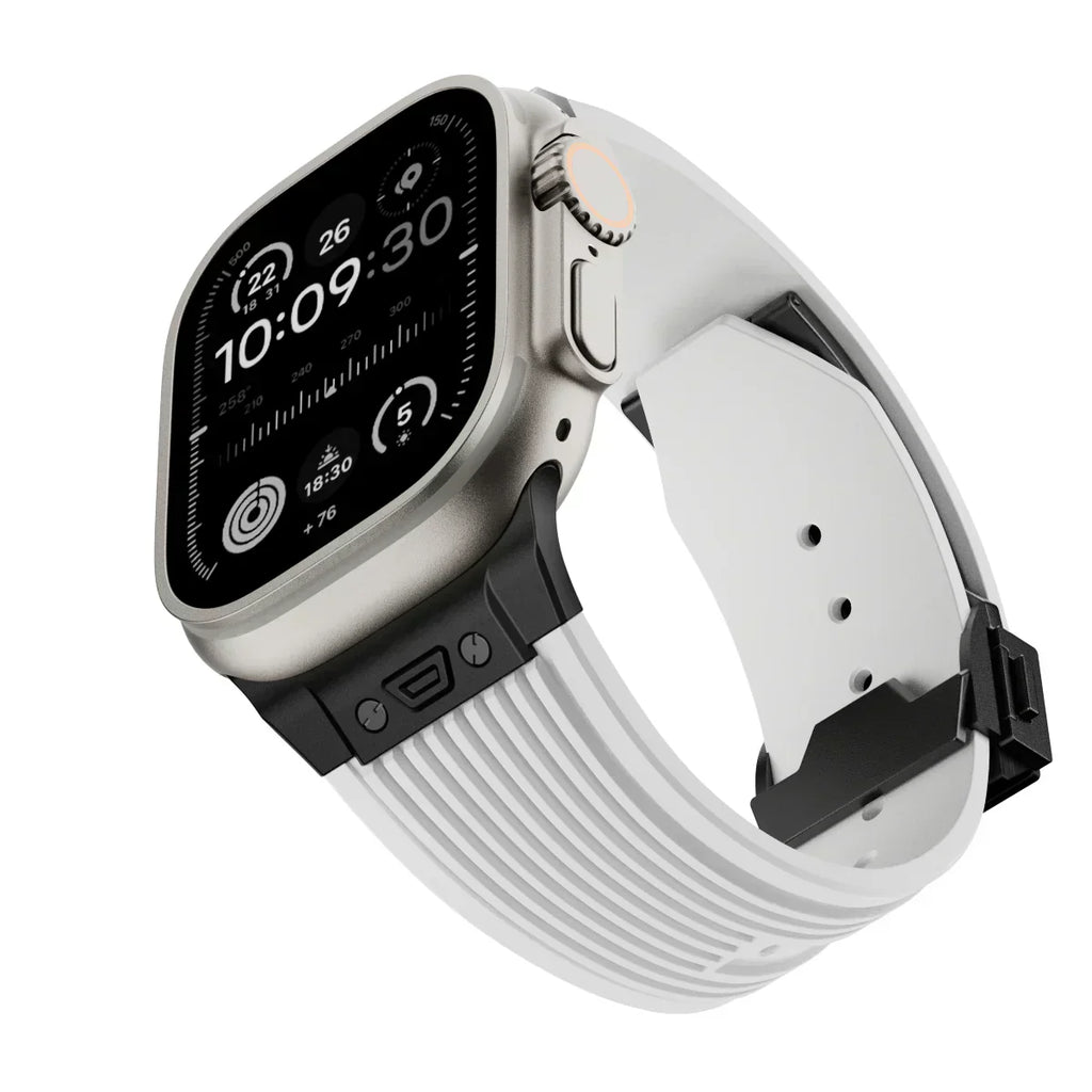 Silicone Watch Band for Apple Watch 44-49mm, NovaFlex Adjustable Strap