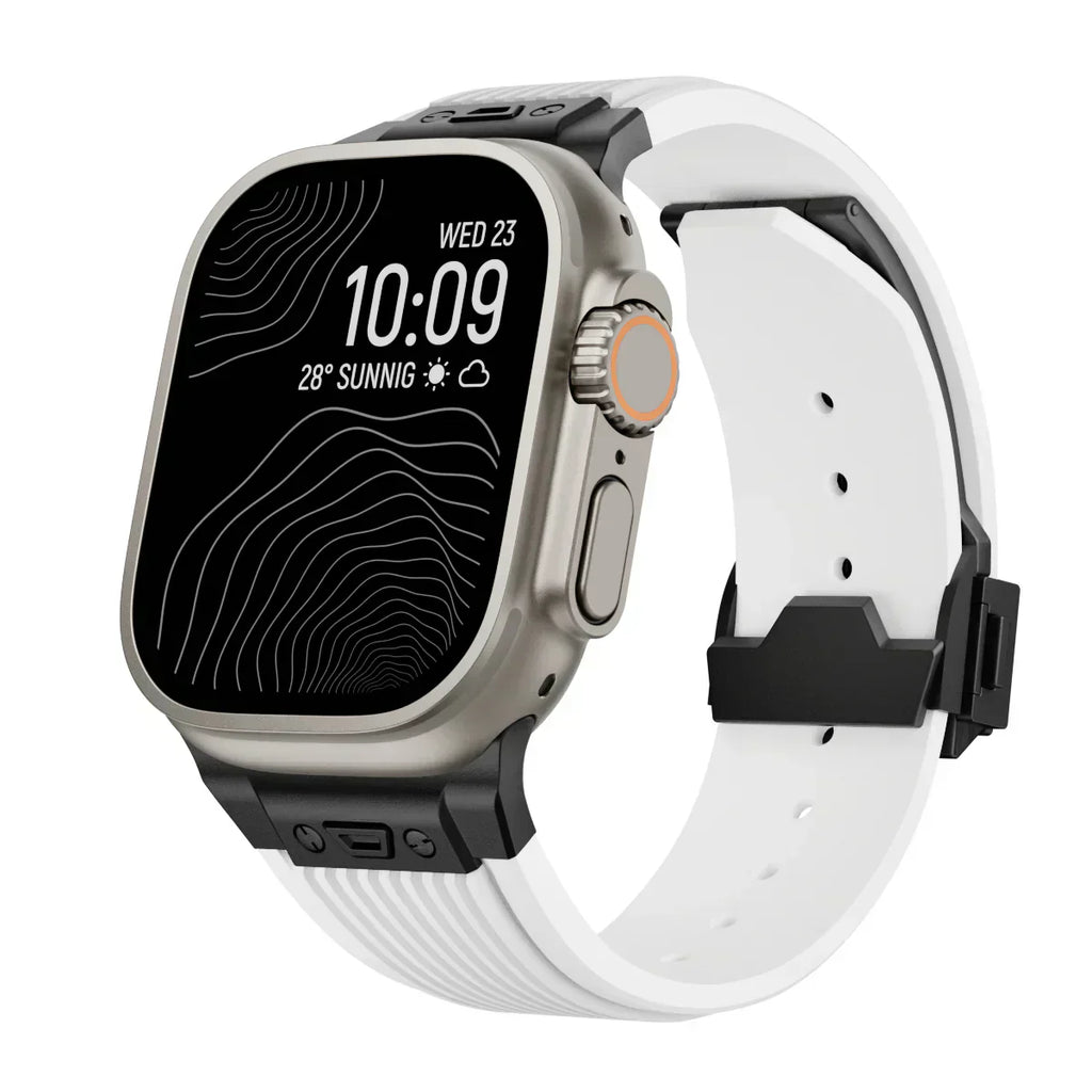 Silicone Watch Band for Apple Watch 44-49mm, NovaFlex Adjustable Strap