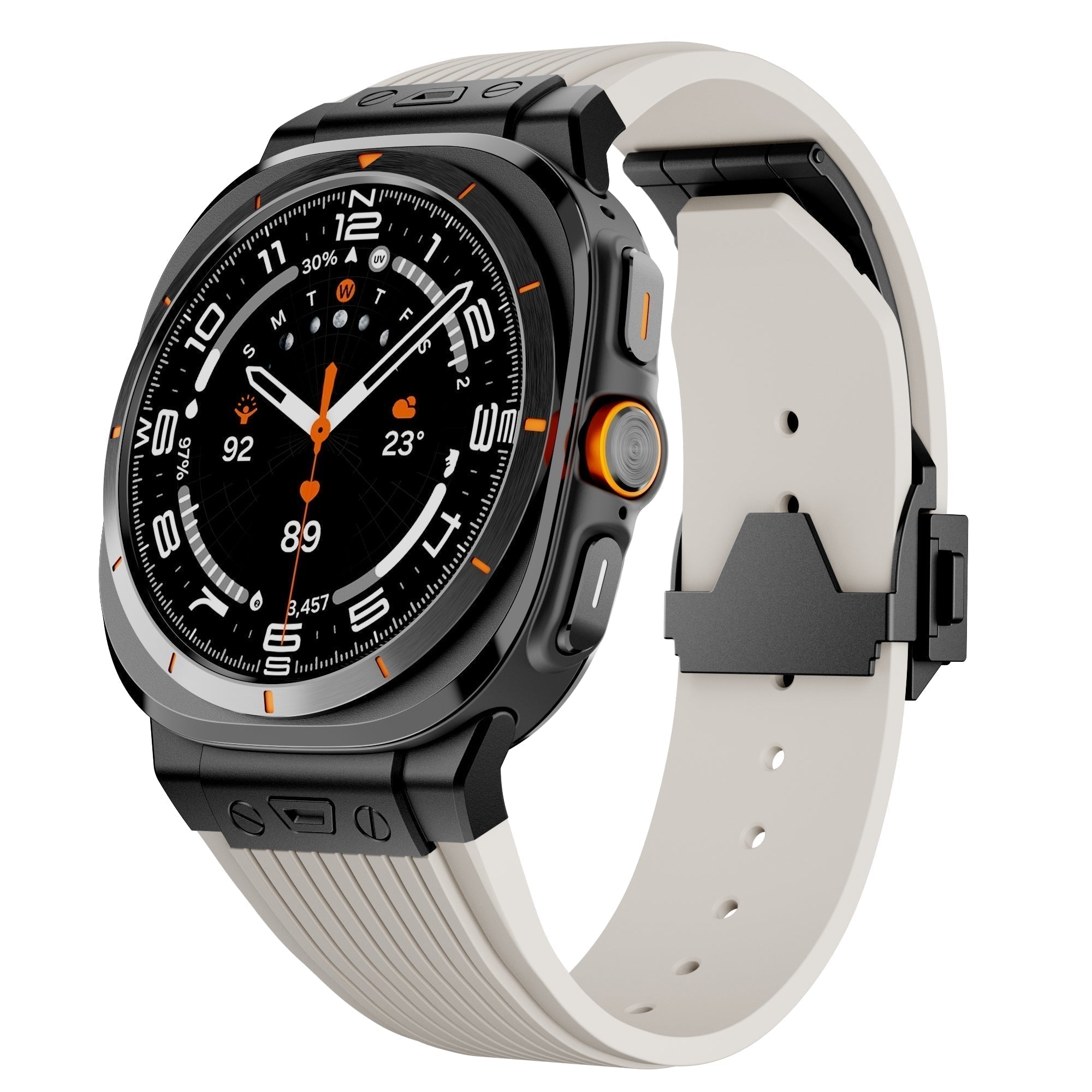 Curea din silicon pentru Samsung Watch Ultra, curea ajustabilă Kirrea cu cataramă