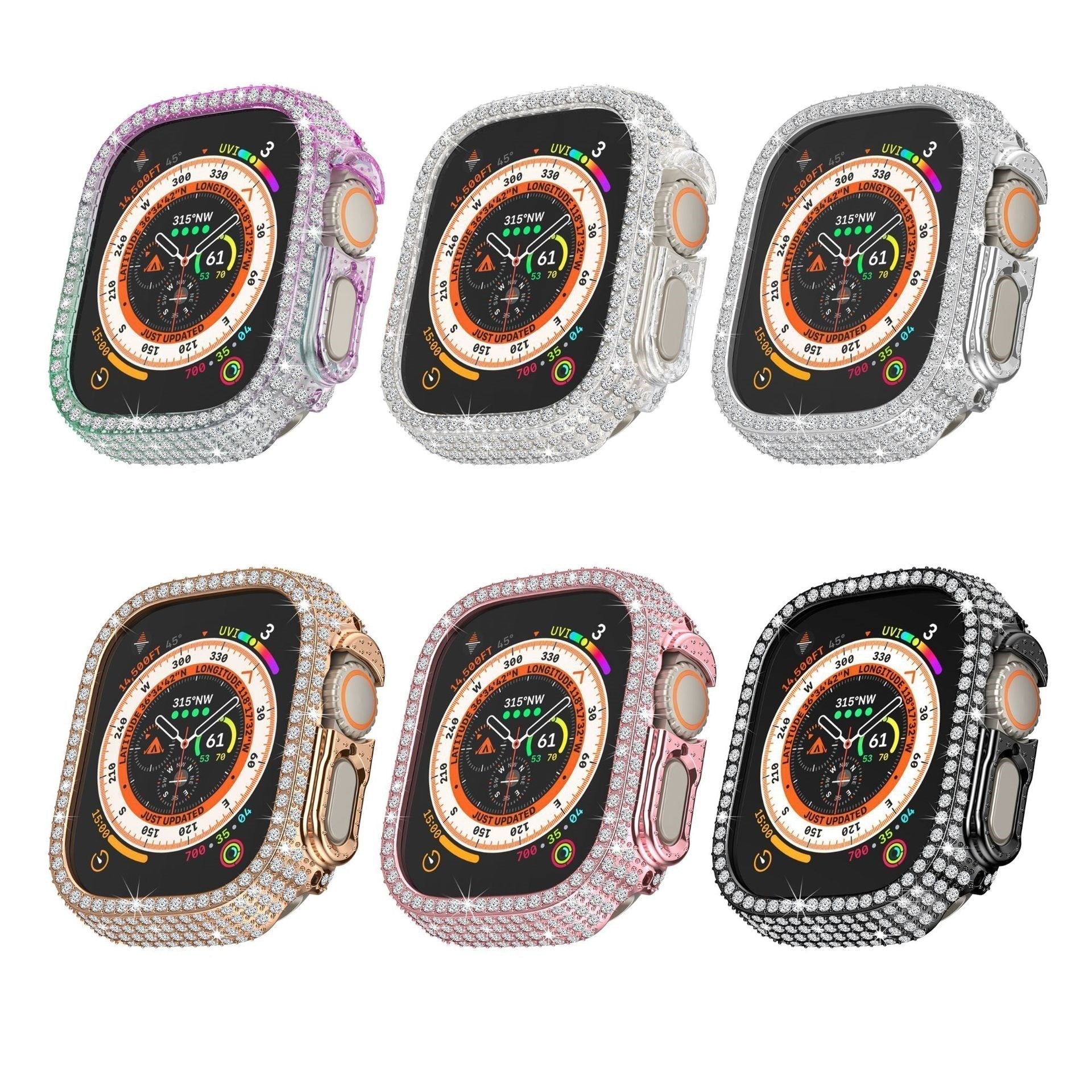 Diamond Apple Watch Ultra Case With Screen Shield — LuxeGuard