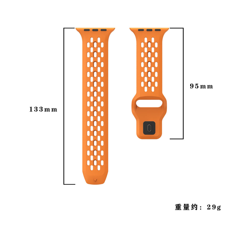 Pasek do Apple Watch, AeroFlex oddychający z gumy szwajcarskiej FKM, sportowy fason