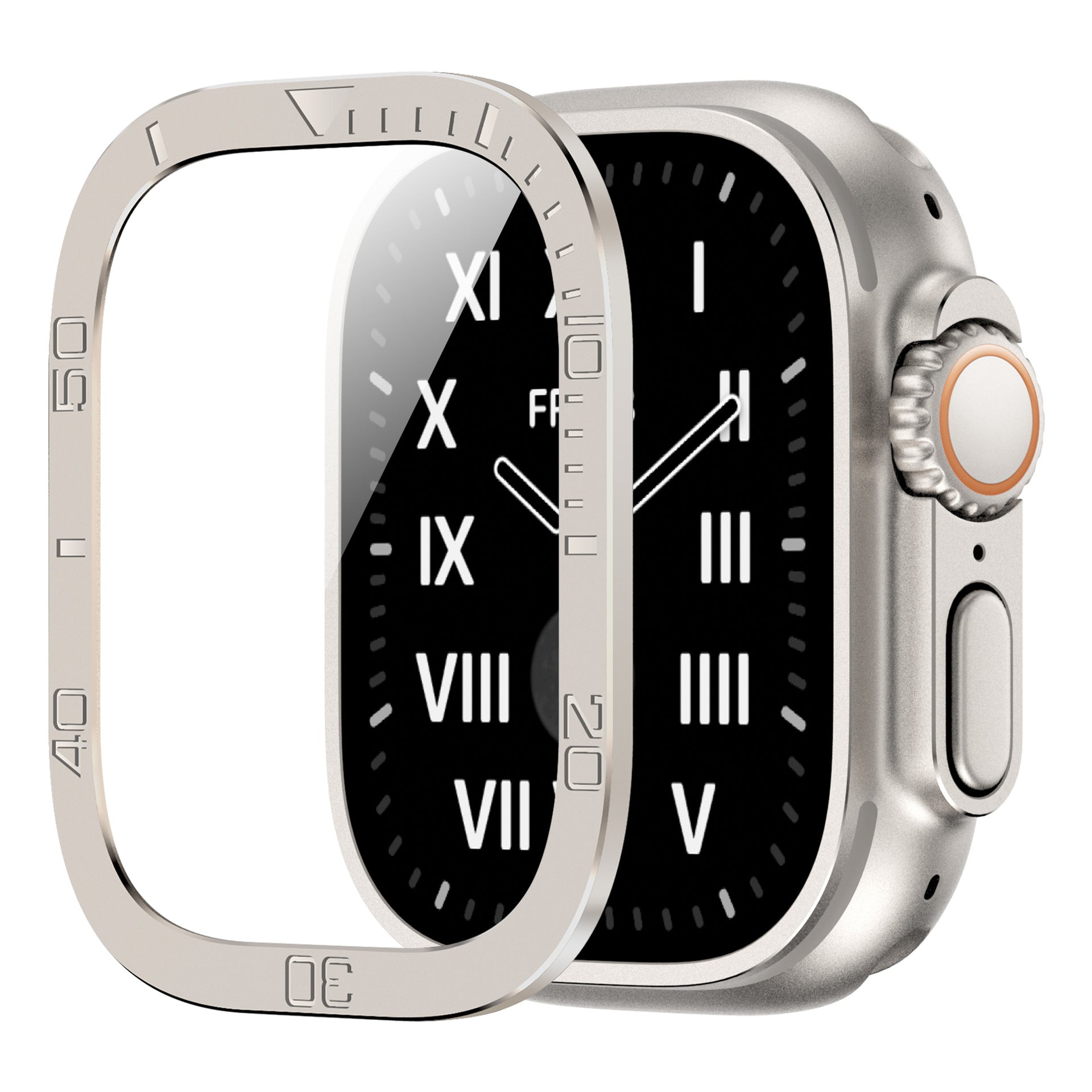 Hærdet glas skærmbeskytter til Apple Watch Ultra, Vellon