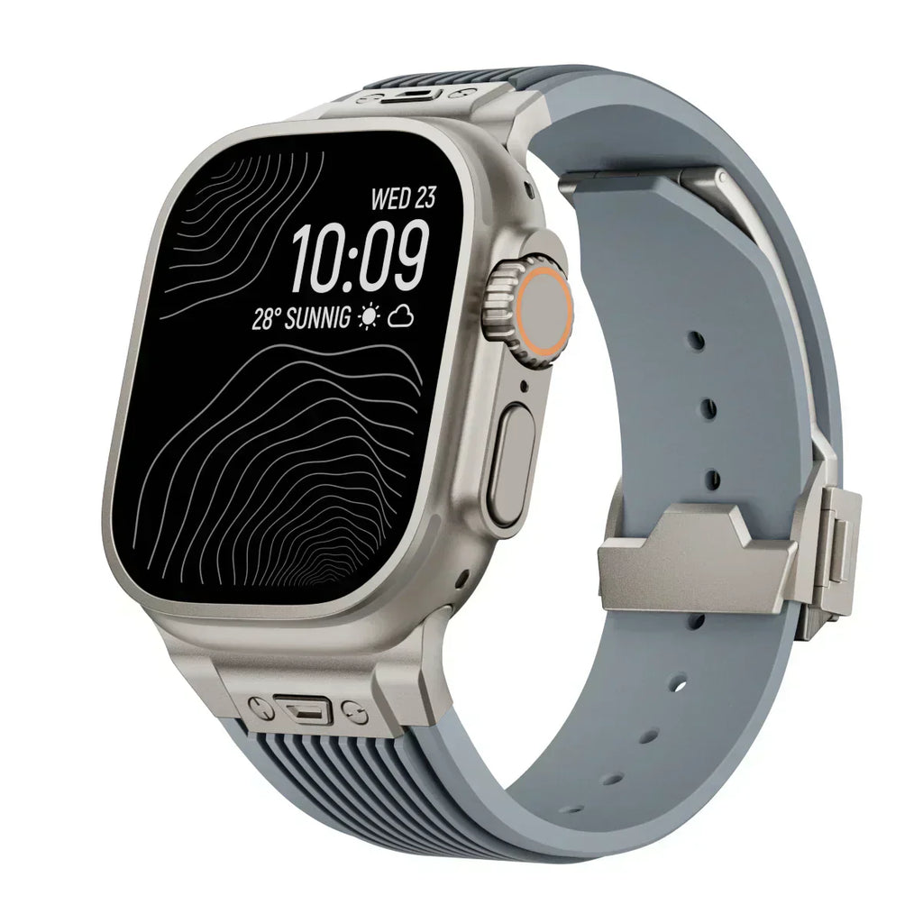 Silicone Watch Band for Apple Watch 44-49mm, NovaFlex Adjustable Strap