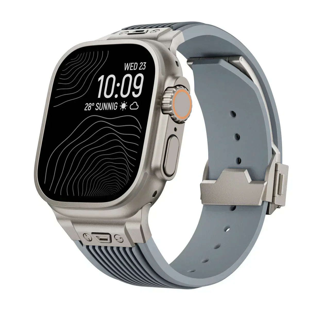 Silicone Watch Band for Apple Watch 44-49mm, NovaFlex Adjustable Strap