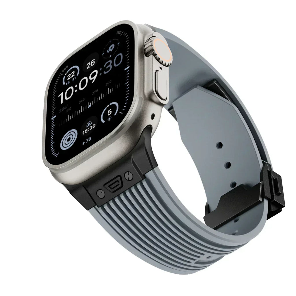Silicone Watch Band for Apple Watch 44-49mm, NovaFlex Adjustable Strap
