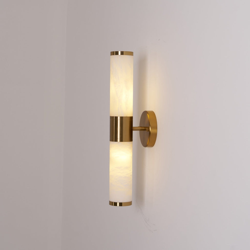 Kaia Minimalist Alabaster Wall Lamp | Fioriscas