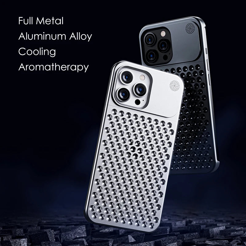 iPhone-etui i titanium-aluminiumlegering, Vellon ultratyndt kantløst design