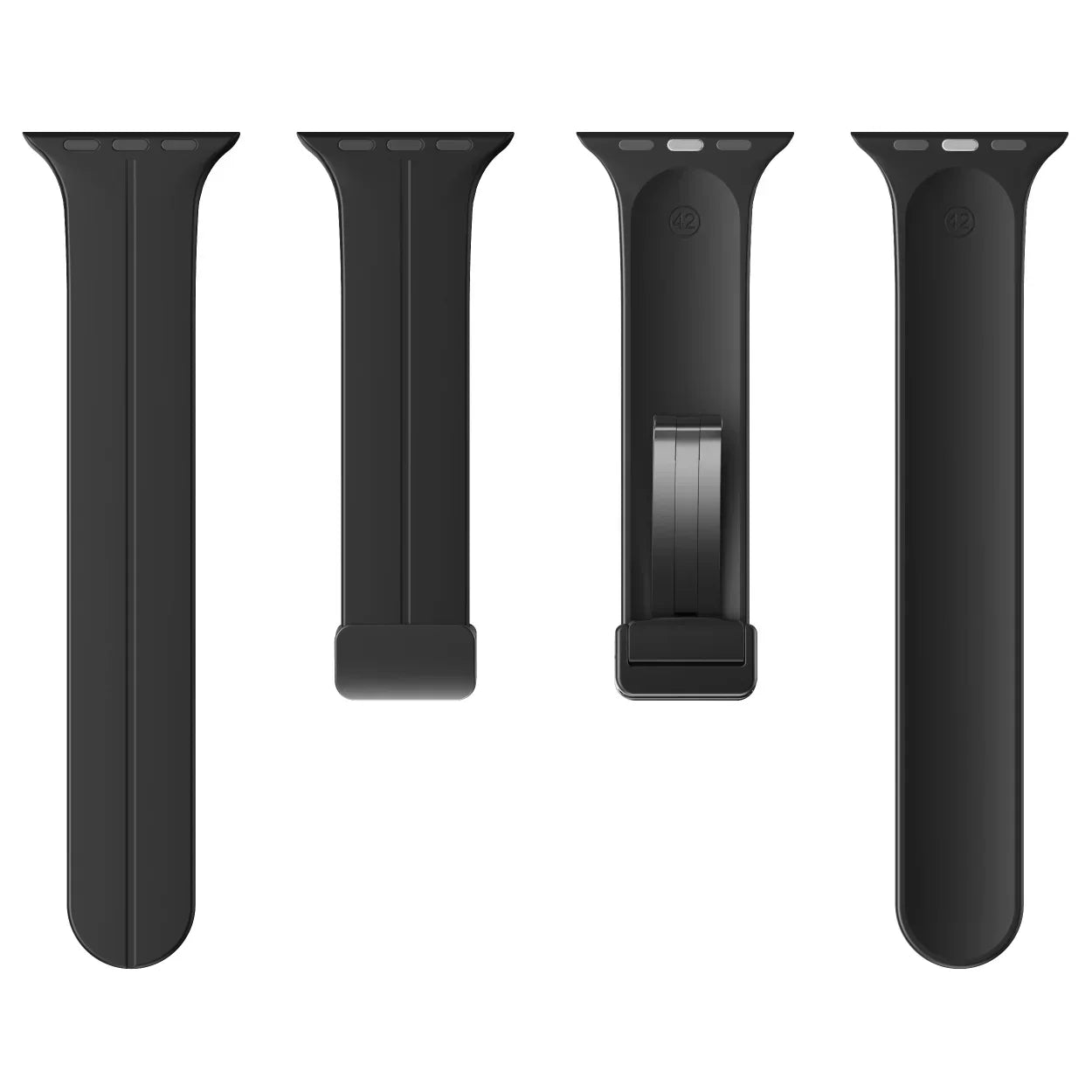 Magnetyczny pasek silikonowy do Apple Watch, pasek z bezpiecznym zapięciem Luma