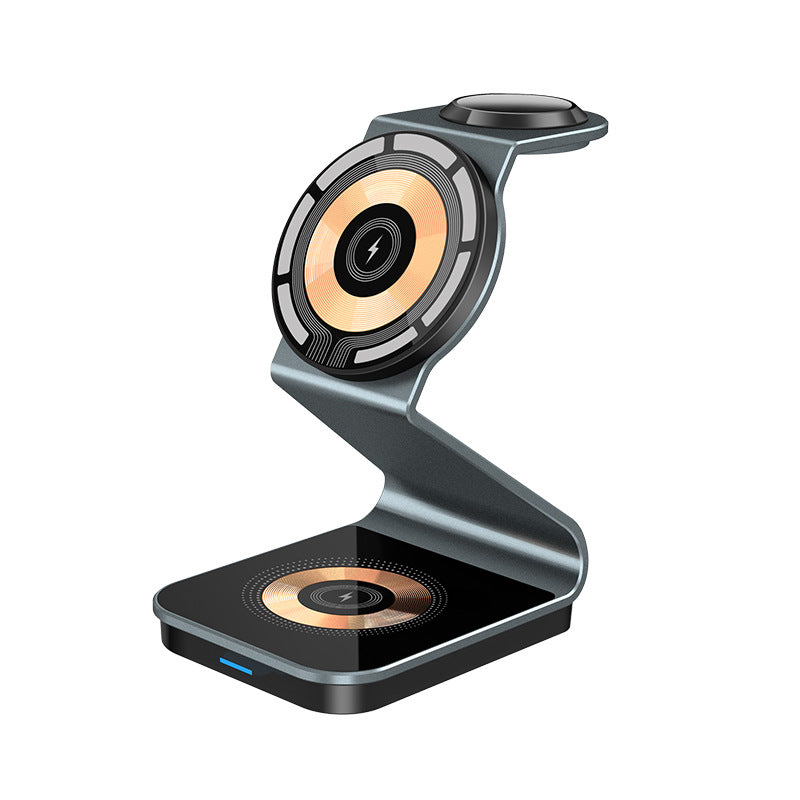 MagnaVolt Magnetic 3-in-1 Charging Stand for iPhone, Apple Watch & AirPods