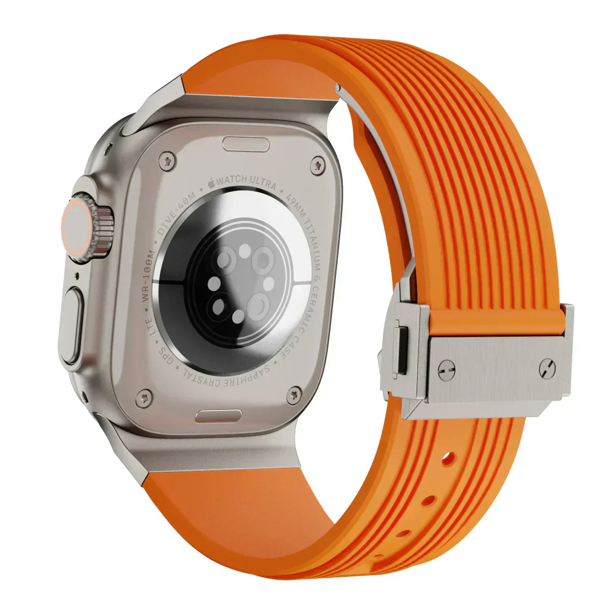 Silicone Watch Band for Apple Watch 44-49mm, NovaFlex Adjustable Strap