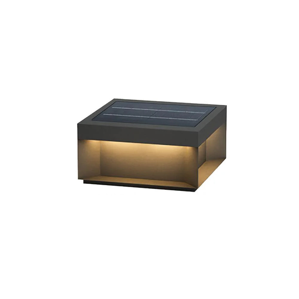 Aureon LED-sokkellamp op zonne-energie voor buitenpaden en terrassen
