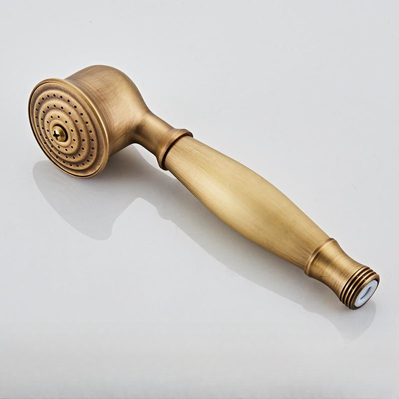 Vintage Copper Shower Faucet Set with Brass Thermostatic Valve