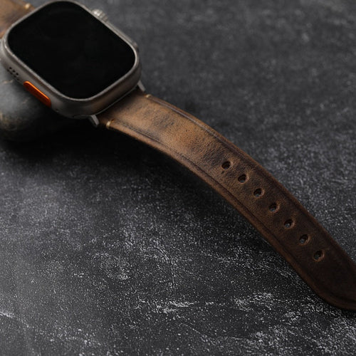 Apple Watch Strap, Vellaro Rustic Full-Grain Italian Leather