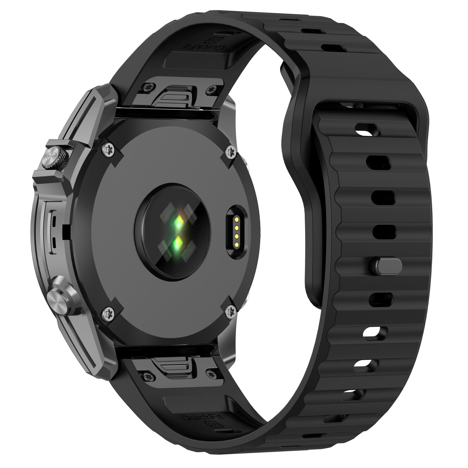 Ventro Silikon-Sportarmband für Garmin Fenix 8, 7X, 6X, belüftetes Design