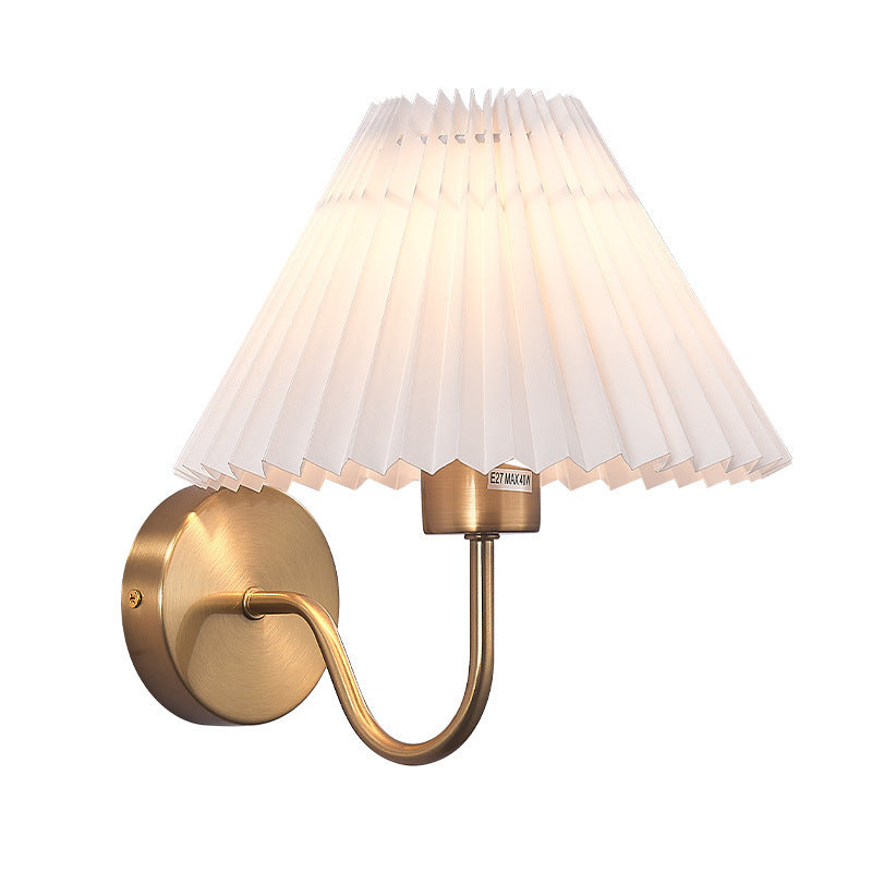 Tiffany Nordische Vintage Innenwandleuchte Messing/Schwarzes Metall Schlafzimmer | Fioriscas