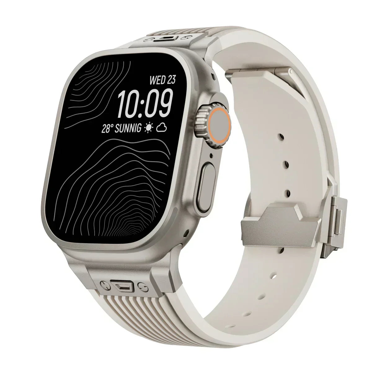 Silicone Watch Band for Apple Watch 44-49mm, NovaFlex Adjustable Strap