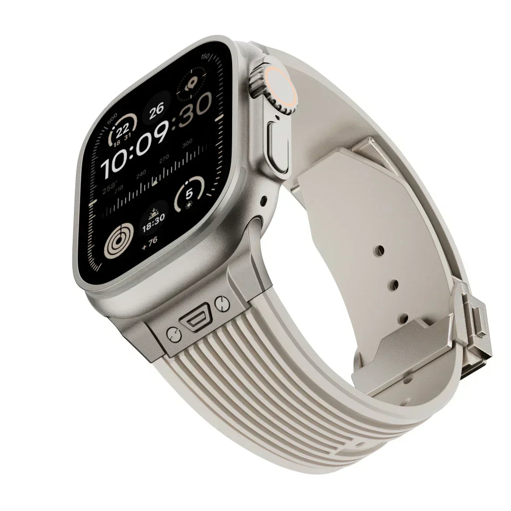 Silicone Watch Band for Apple Watch 44-49mm, NovaFlex Adjustable Strap