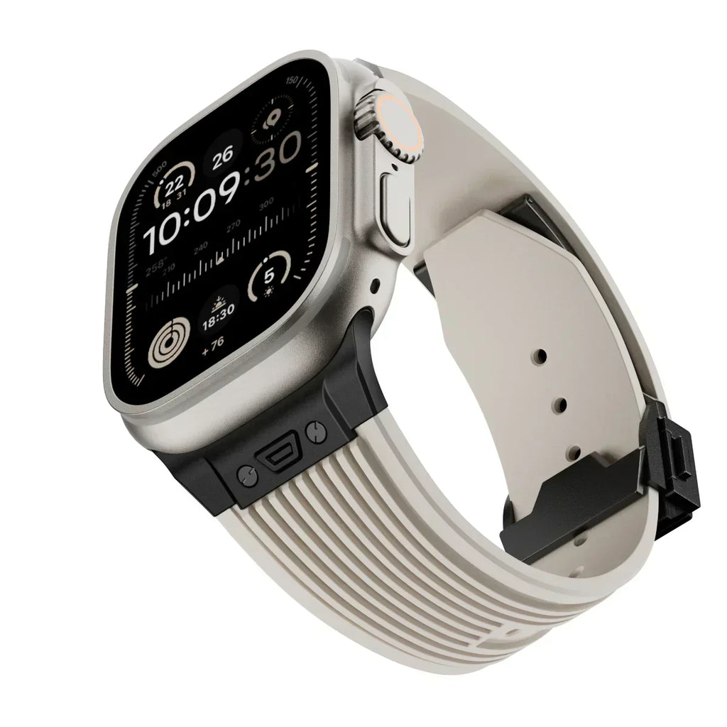 Silicone Watch Band for Apple Watch 44-49mm, NovaFlex Adjustable Strap