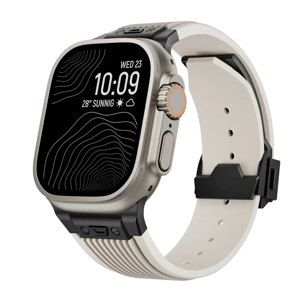 Silicone Watch Band for Apple Watch 44-49mm, NovaFlex Adjustable Strap