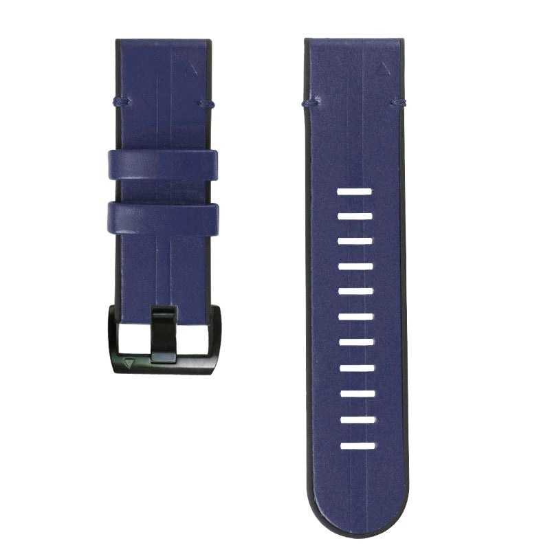 Averin Leather-Silicone Hybrid Band for Garmin Fenix 8, 7X, 7, 5X, 5, 6