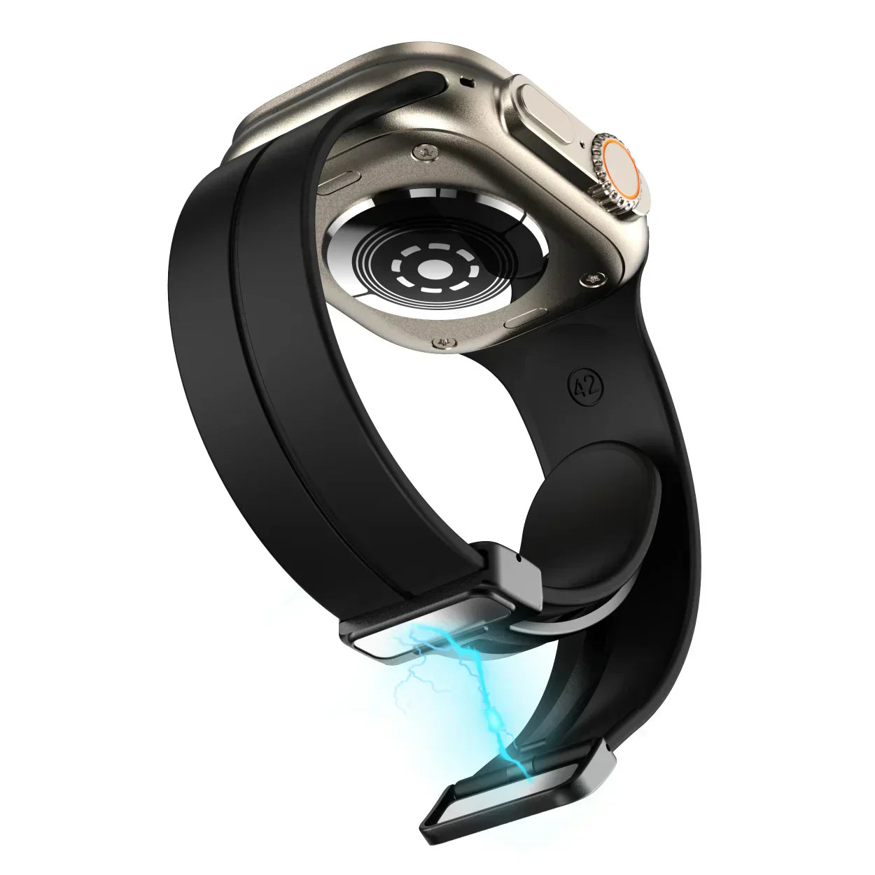 Magnetyczny pasek silikonowy do Apple Watch, pasek z bezpiecznym zapięciem Luma