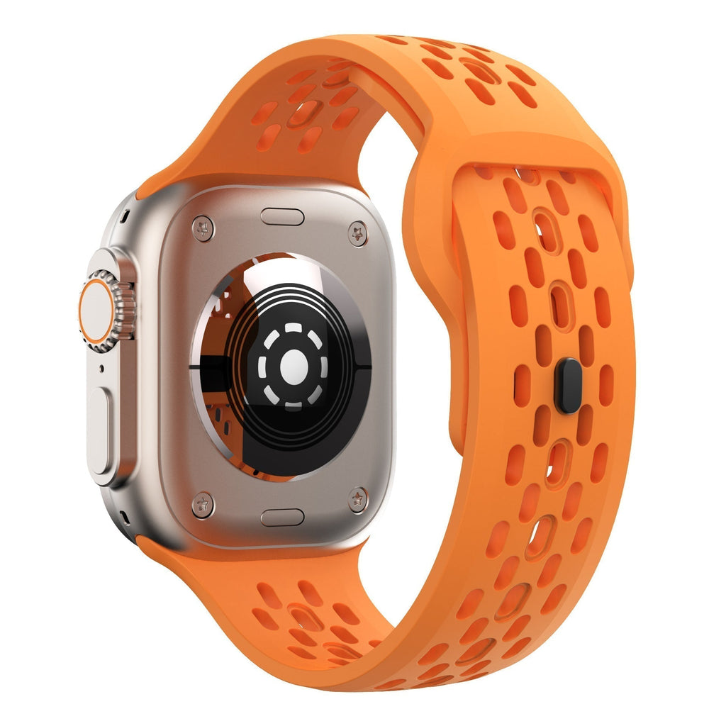 Pasek do Apple Watch, AeroFlex oddychający z gumy szwajcarskiej FKM, sportowy fason