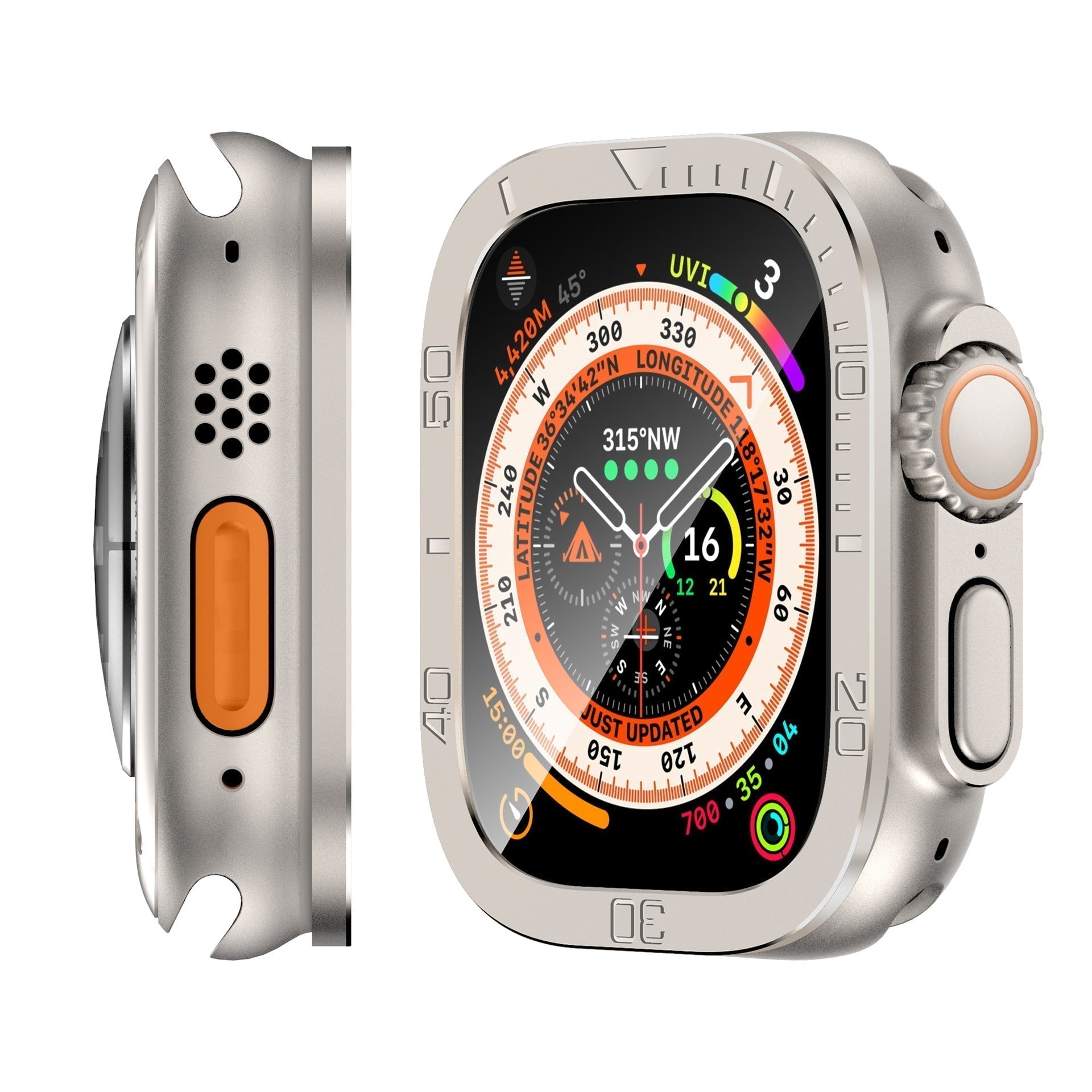 Hærdet glas skærmbeskytter til Apple Watch Ultra, Vellon