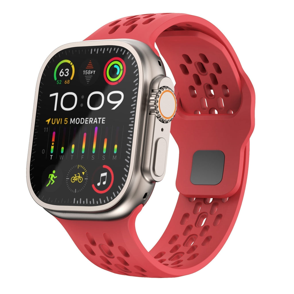 Pasek do Apple Watch, AeroFlex oddychający z gumy szwajcarskiej FKM, sportowy fason