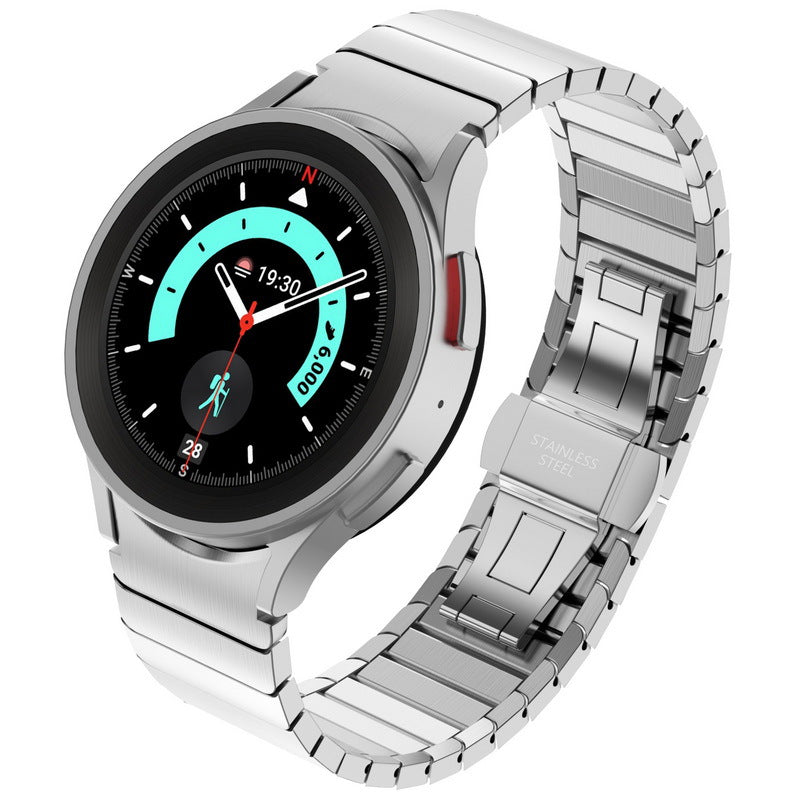 Rozsdamentes acél szíj pillangócsattal Galaxy Watch 4/5/6/7 Pro készülékhez