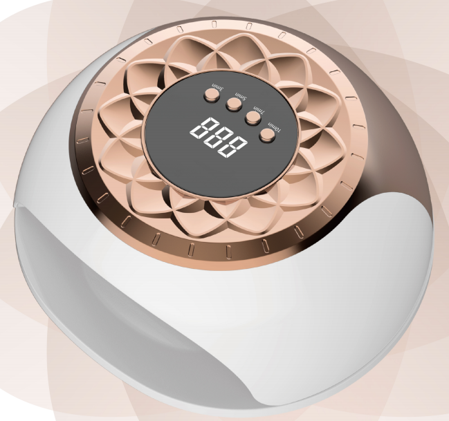 Dispositivo de luz para el cuidado de uñas con clip, doble haz de 905 nm y 470 nm, recargable