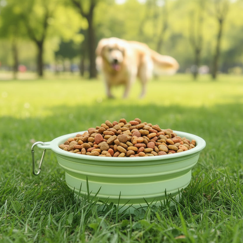 Foldable Feeding Bowl for Dogs & Cats on the Go - Fioriscas
