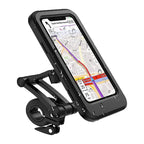 NovaTrail-cykeltelefonholder med vandtæt etui og 15 W trådløs powerbank