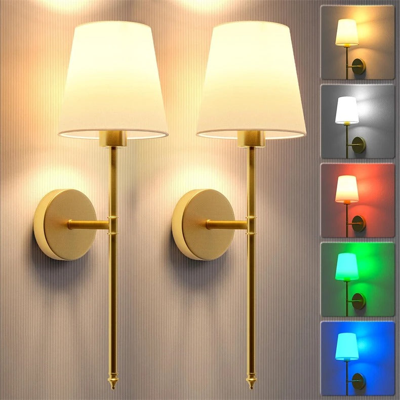 Nástěnná LED svítidla NovaGlow s nastavitelným jasem, bezdrátová, 2 kusy